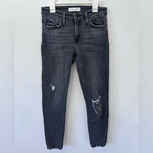 Flying Monkey Women’s Black Washed Distressed Skinny Jeans - 27